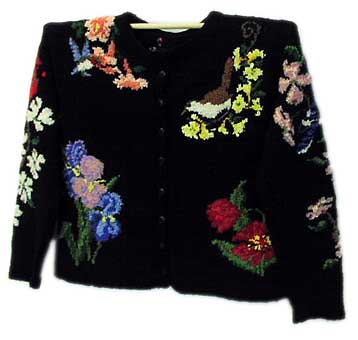 Black Intarsia Sweater