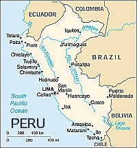 Map of Peru